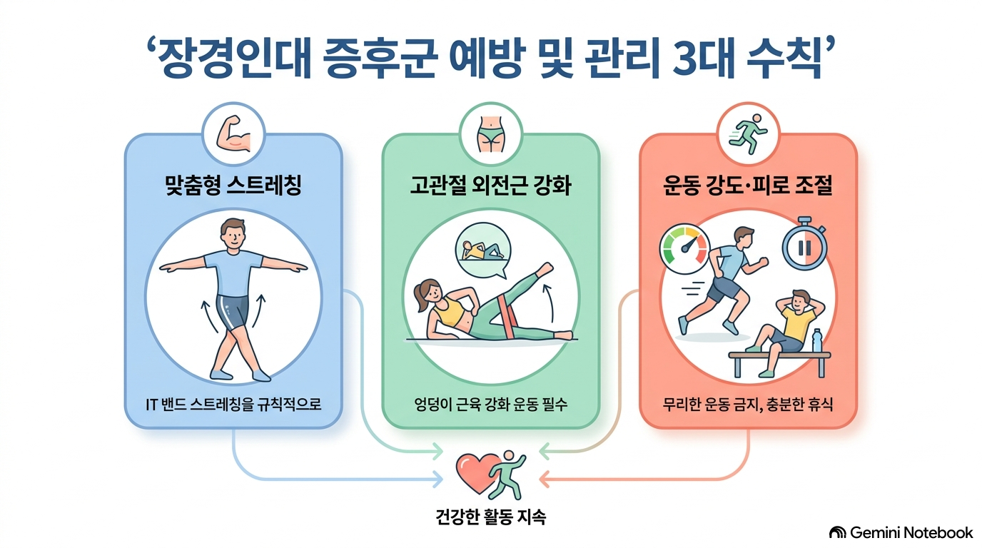 [그림 2] 슬개골 골연화증 극복을 위한 3대 핵심 관리 기둥